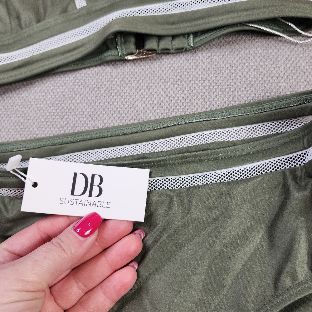 NWT Dream Bandits Australia Sustainable Green Marley Bikini Set Size Small - Picture 8 of 16